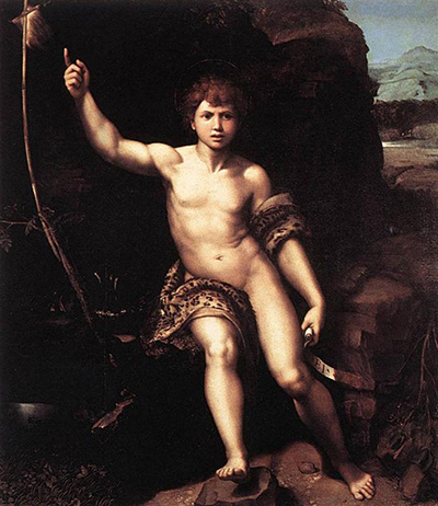 St John the Baptist in the Desert Raphael